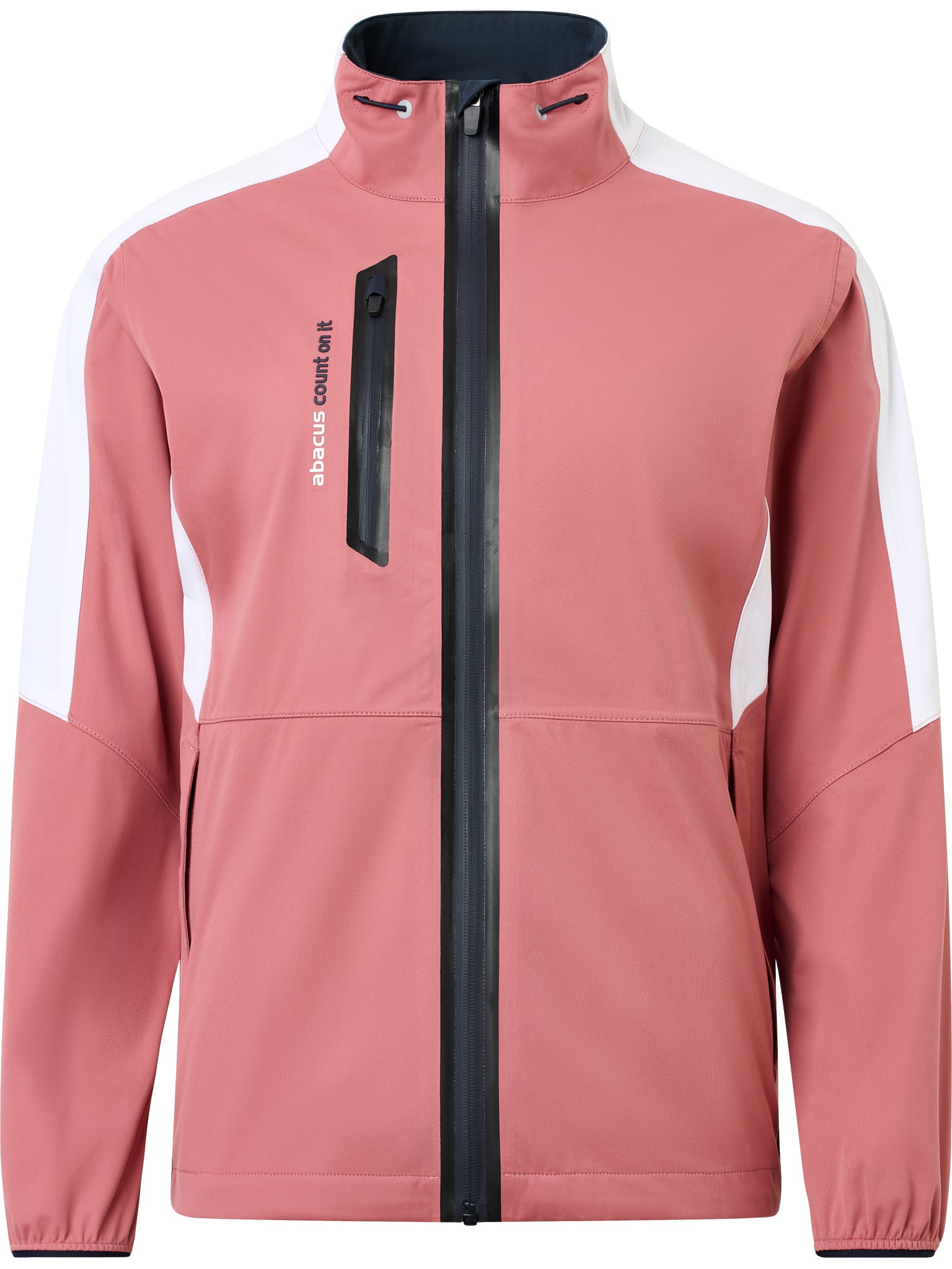 Geacă impermeabilă golf femei Abacus Bounce 2080 Dusty Rose – pe model