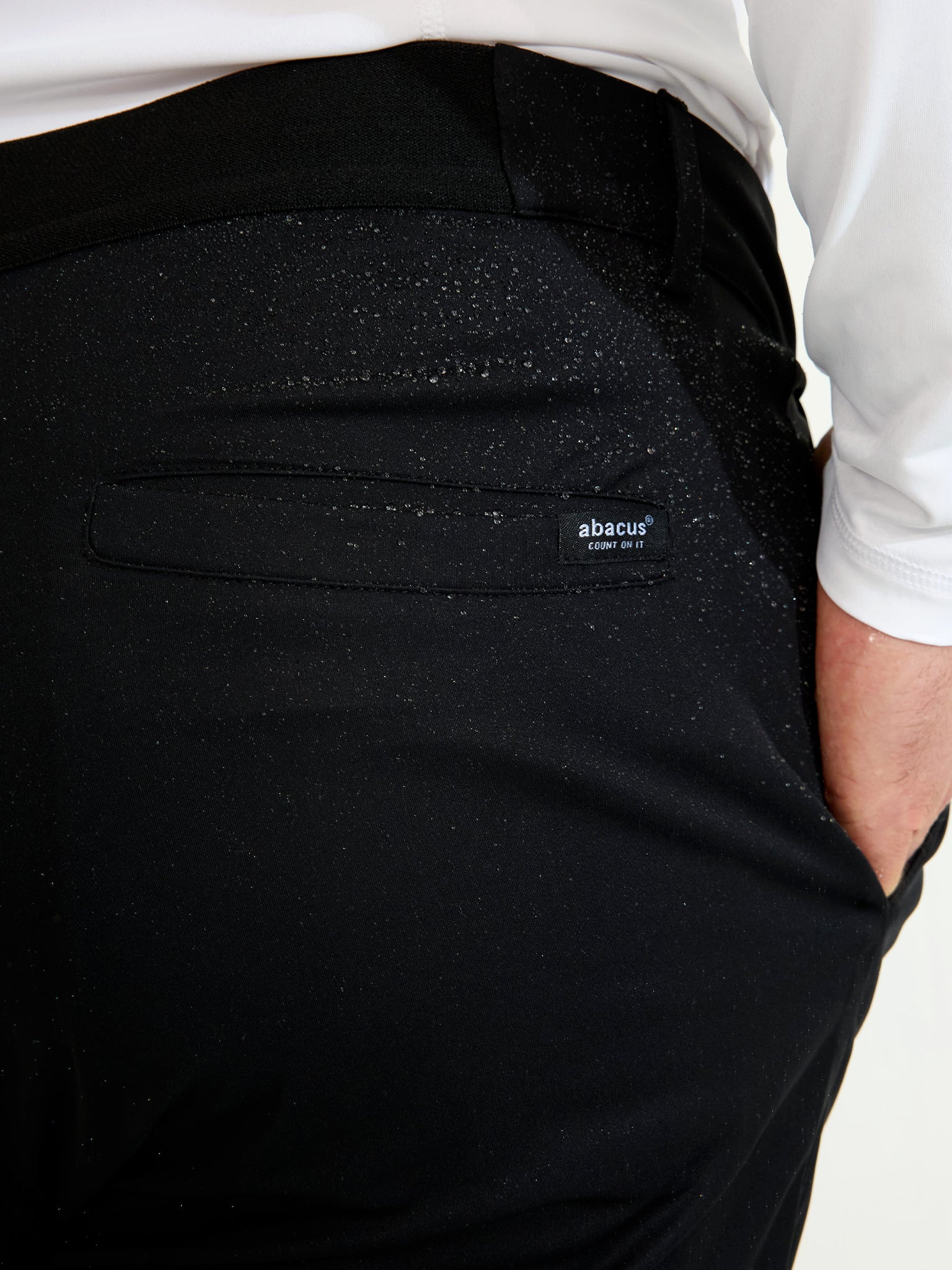 Pantaloni golf waterproof bărbați Abacus Bounce 6083 Black – detaliu proprietati