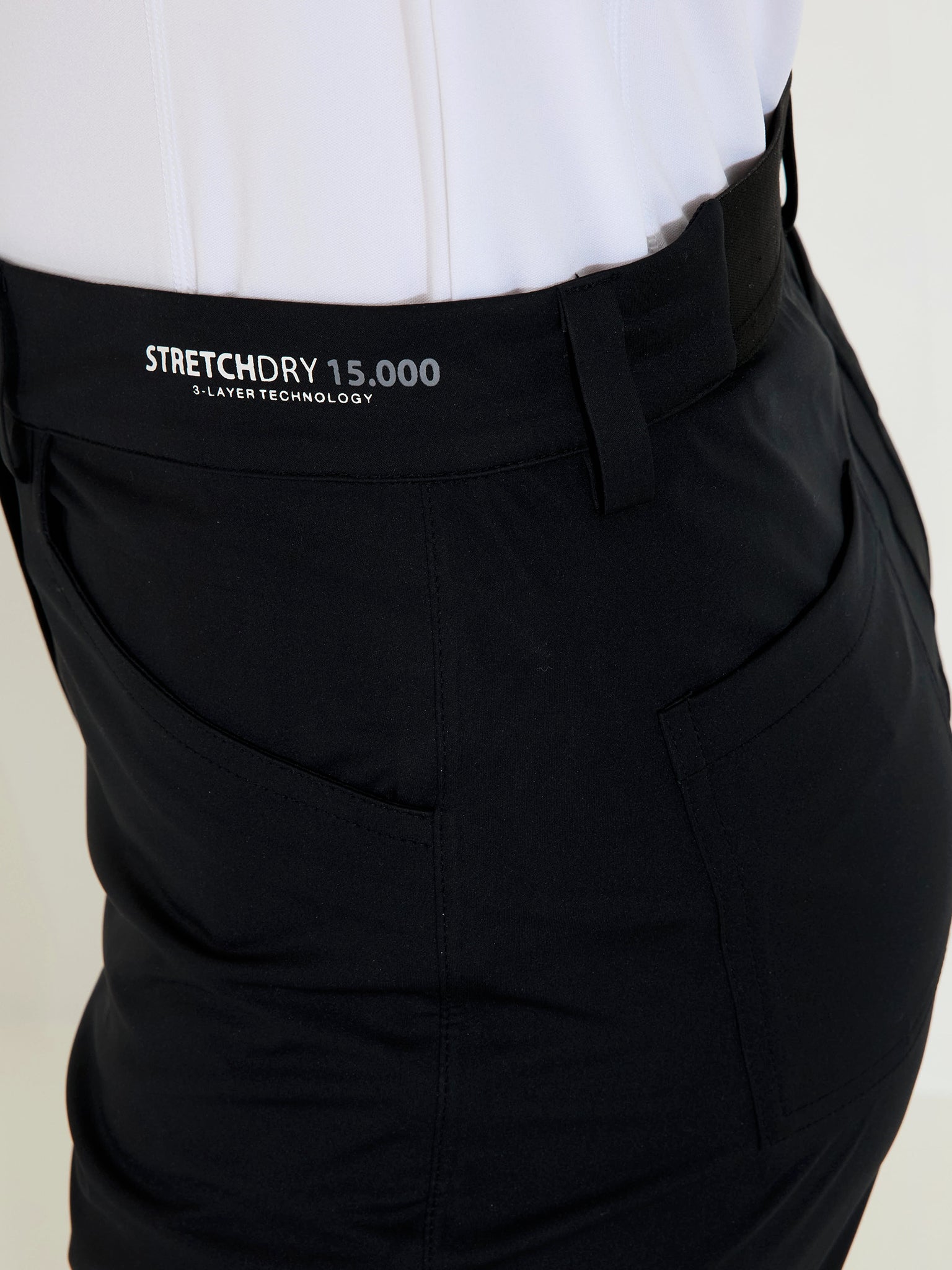 Pantaloni golf waterproof femei Abacus Bounce 2083 Black – detaliu