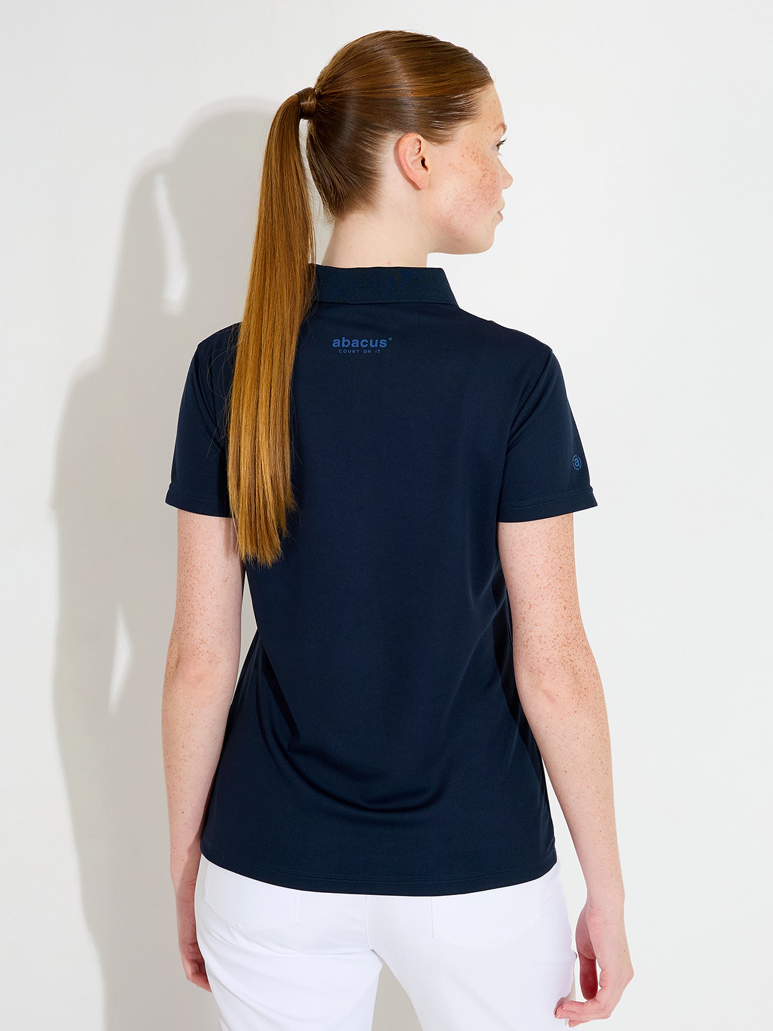 Tricou golf polo femei Abacus Cray DryCool 2724 Navy – pe model