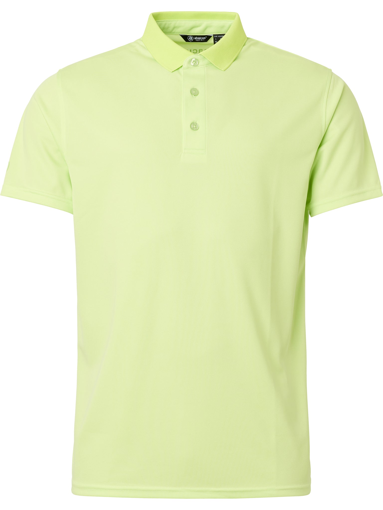 Tricou golf polo junior Abacus Cray DryCool 5164 Lime – vedere față