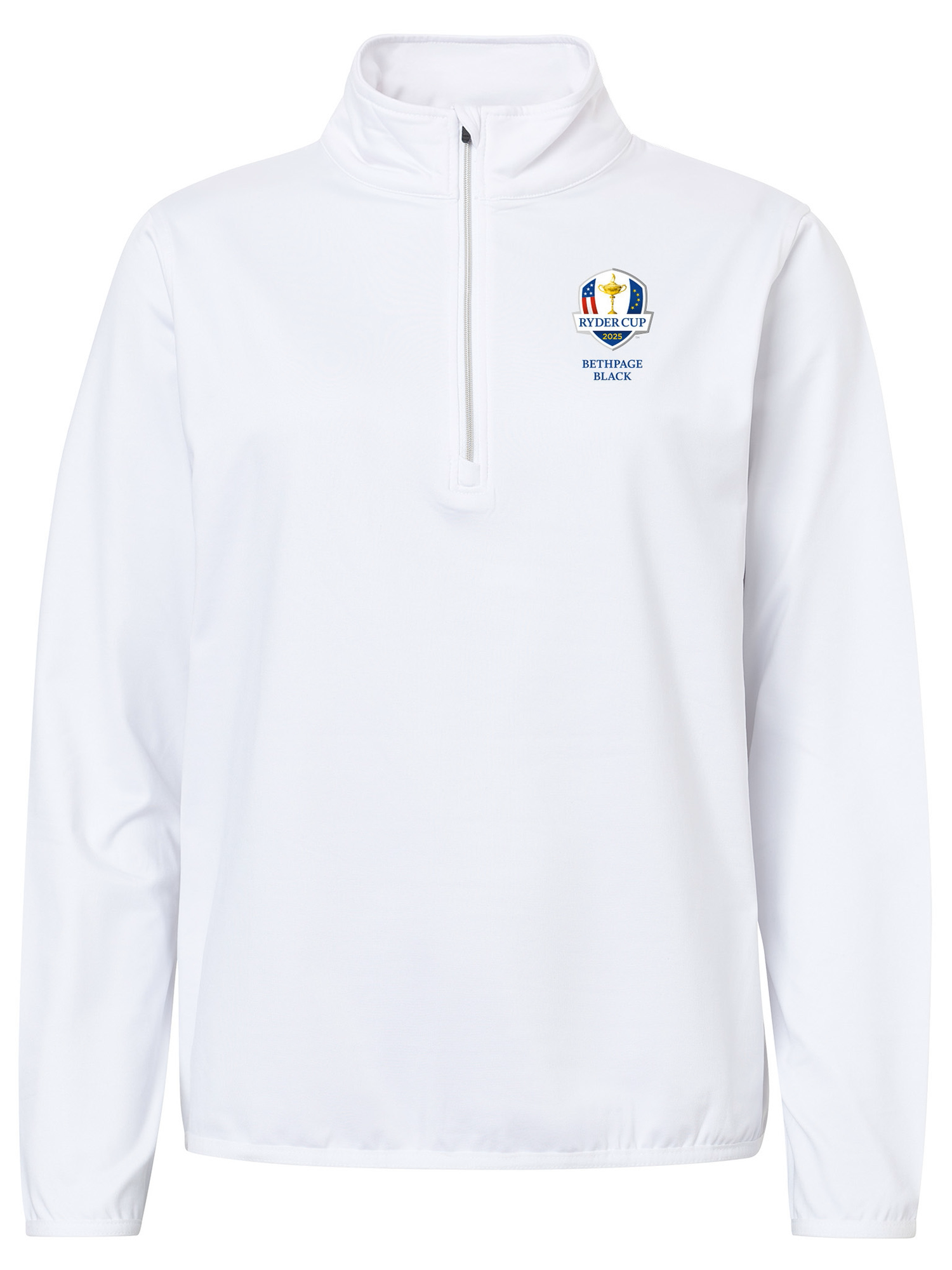 Bluză de golf pentru femei RDC25 Cradoc half zip White