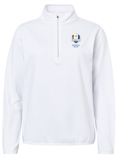 Bluză de golf pentru femei RDC25 Cradoc half zip White