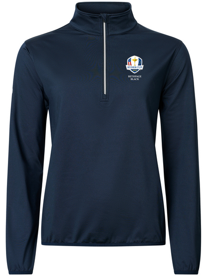 Bluză de golf pentru femei RDC25 Cradoc half zip Navy