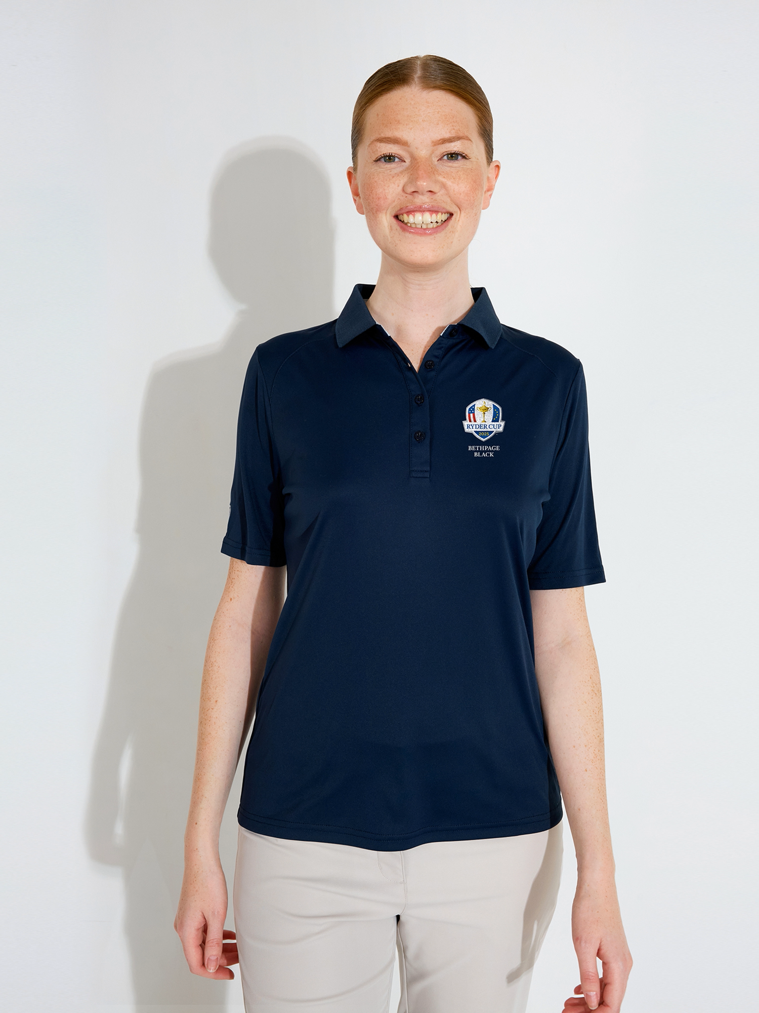 Tricou de golf pentru femei RDC25 Hammel Recycled, mânecă scurtă Navy