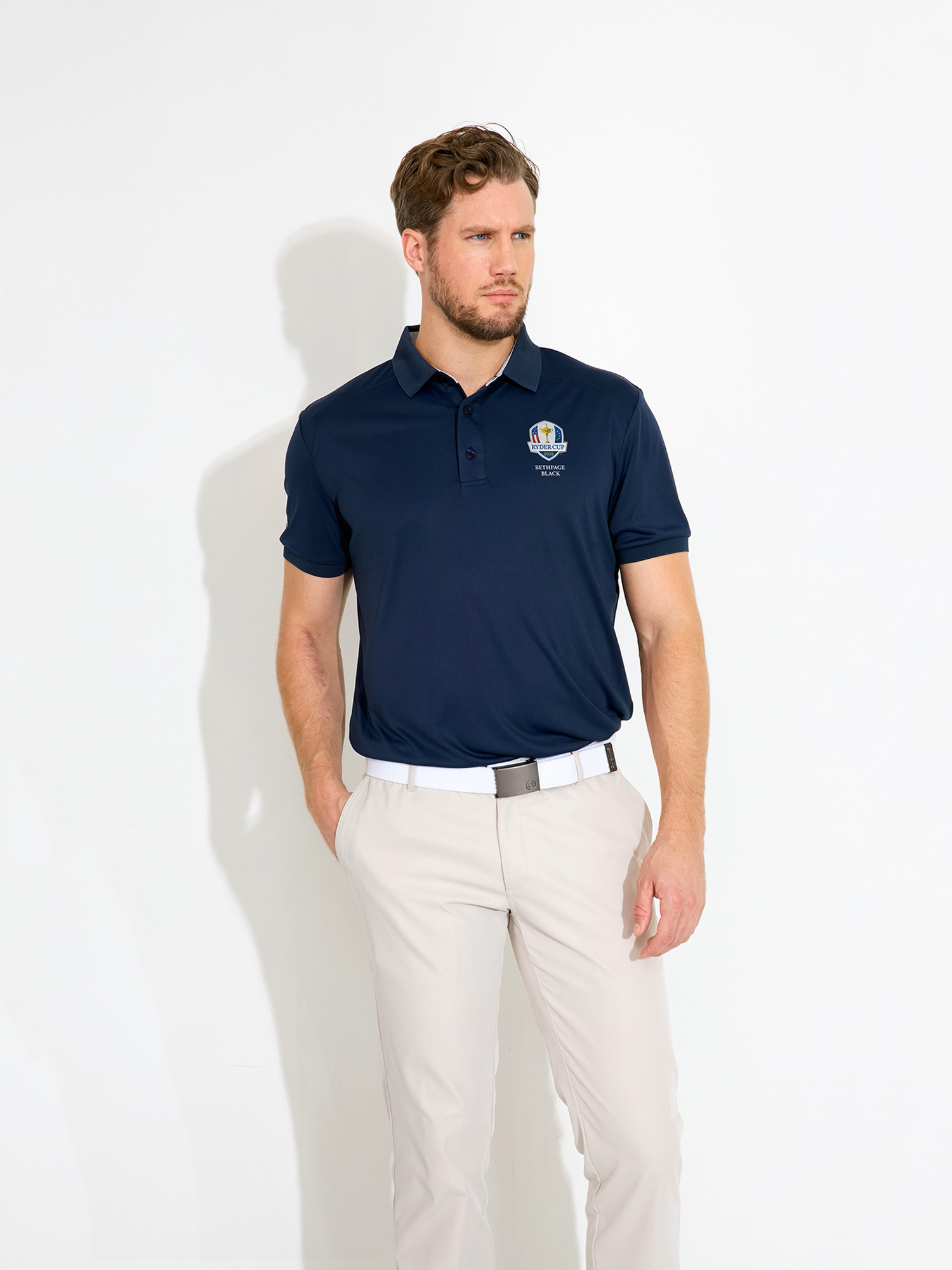 Tricou polo de golf pentru bărbați RDC25 Hammel Recycled Navy