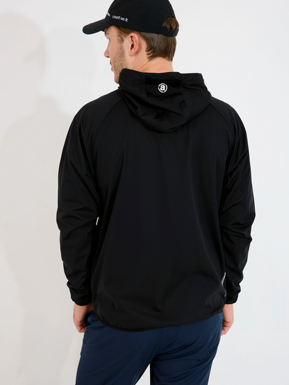 Hanorac  impermeabil de golf pentru bărbați Bounce Black