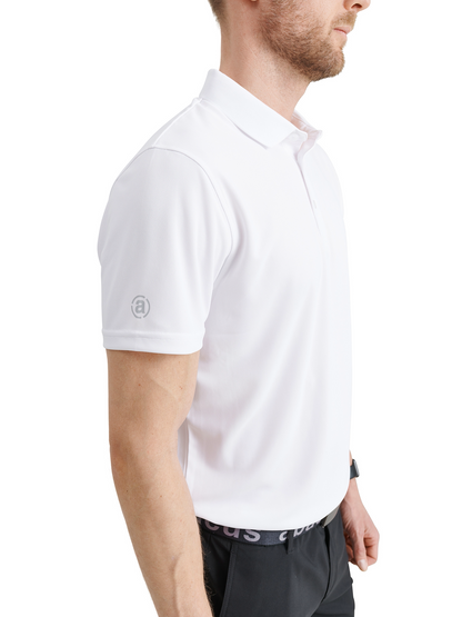 Tricou golf polo pentru bărbați Cray DryCool White