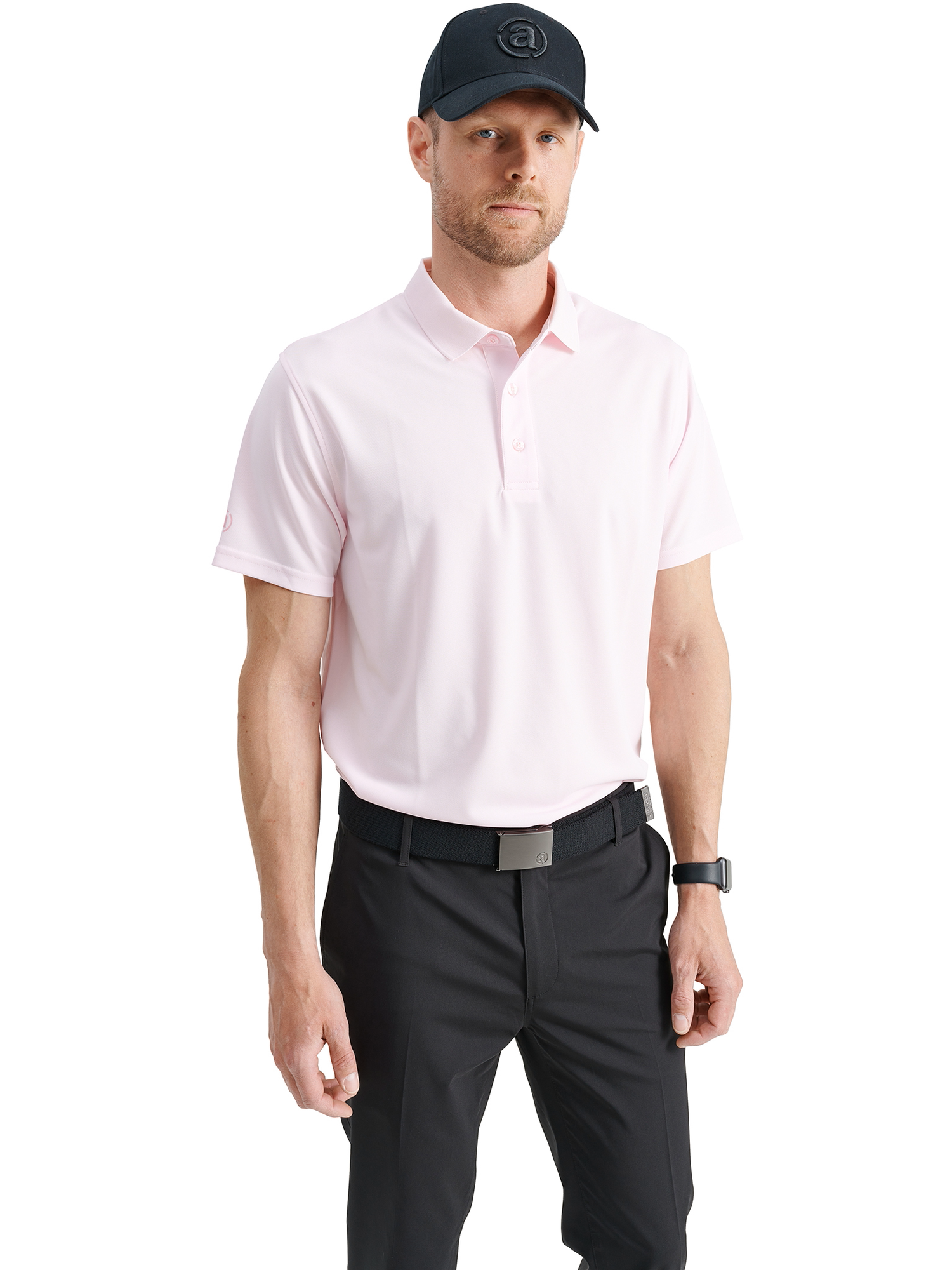 Tricou golf polo pentru bărbați Cray DryCool Lt. Pink
