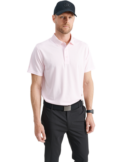 Tricou golf polo pentru bărbați Cray DryCool Lt. Pink