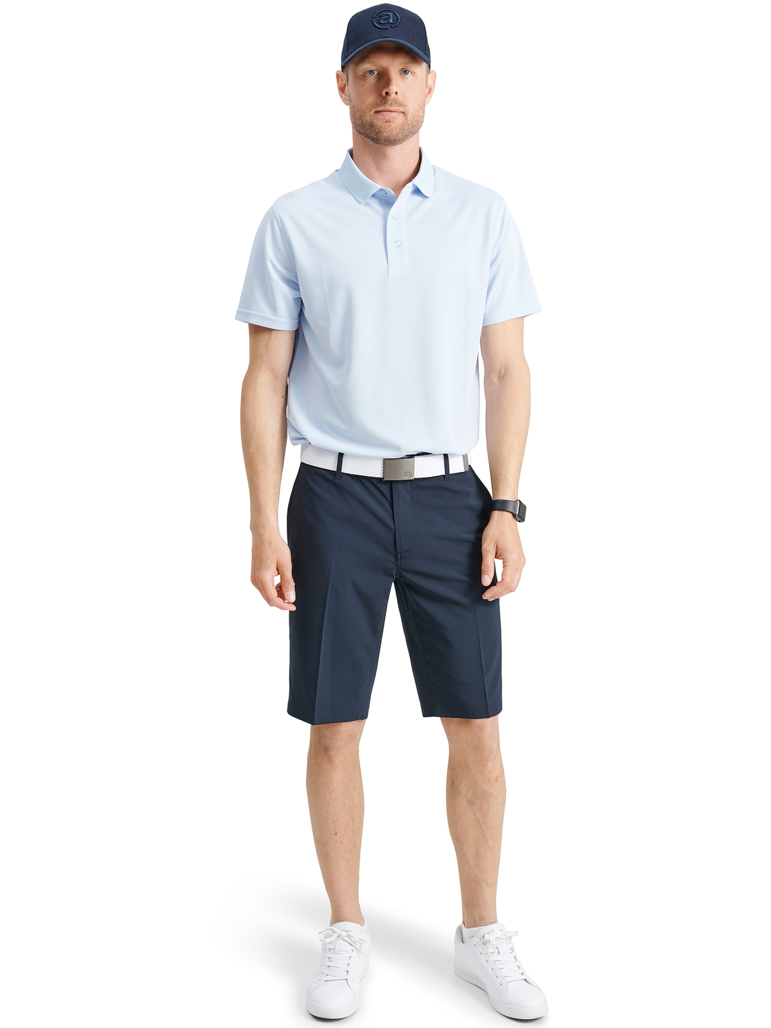 Tricou golf polo pentru bărbați Cray DryCool Lt. Blue