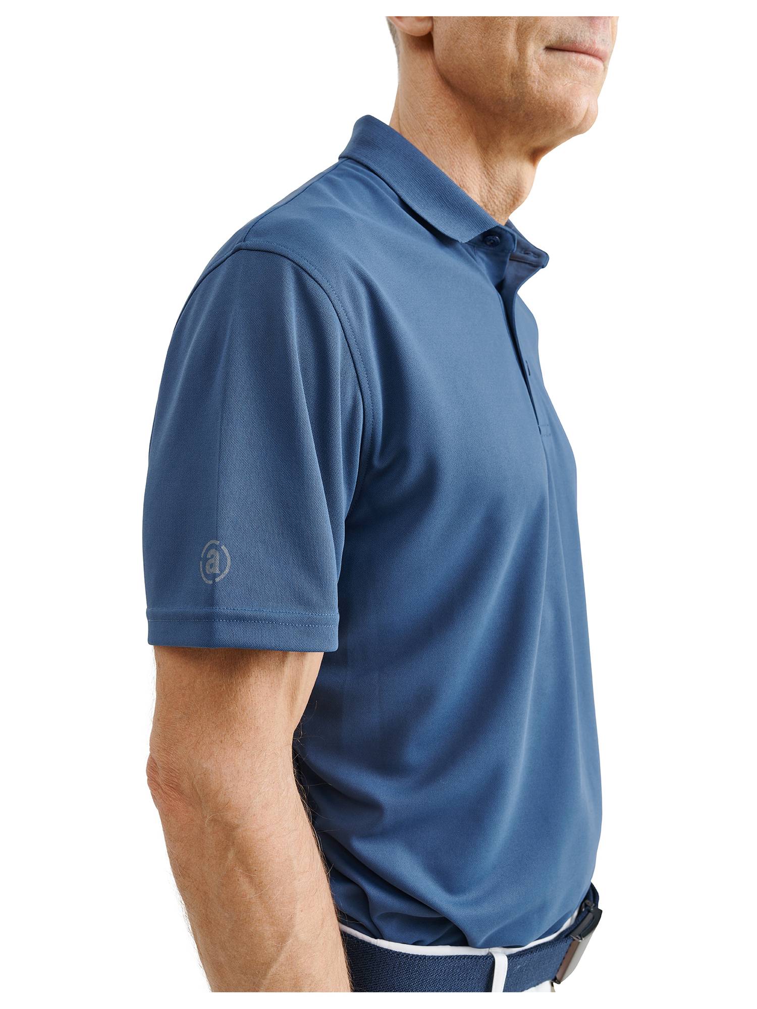 Tricou golf polo pentru bărbați Cray DryCool Steel Blue