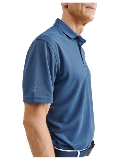 Tricou golf polo pentru bărbați Cray DryCool Steel Blue