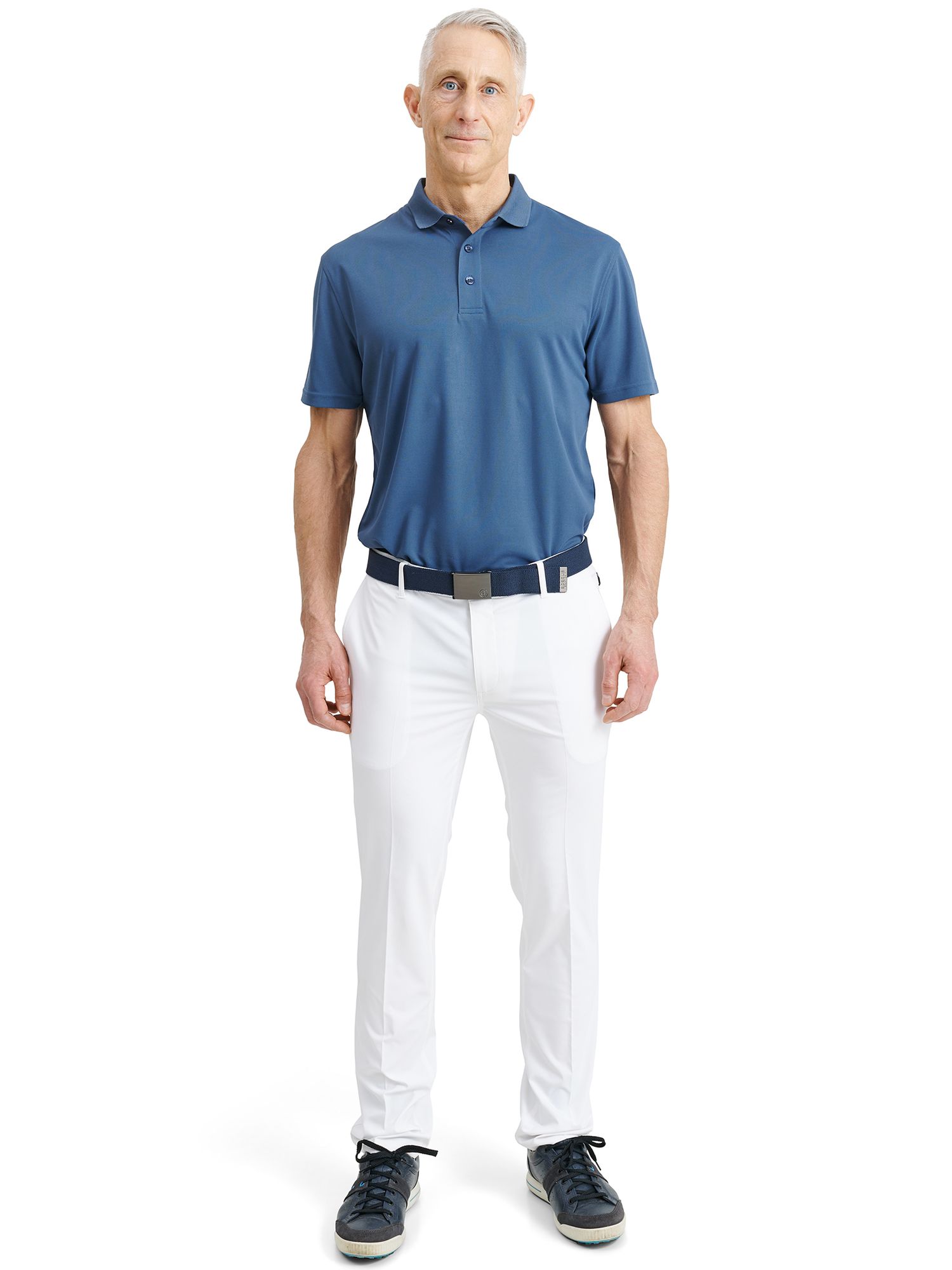 Tricou golf polo pentru bărbați Cray DryCool Steel Blue