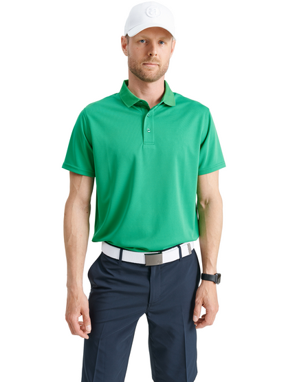 Tricou golf polo pentru bărbați Cray DryCool Green Fairway
