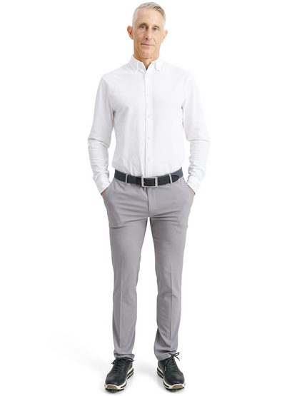 Pantaloni de golf pentru bărbați Cleek Flex Grey