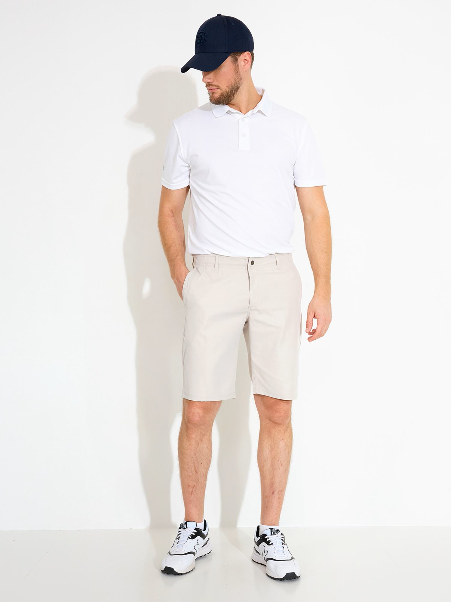 Pantaloni scurți de golf pentru bărbați Cleek Flex Sandshell