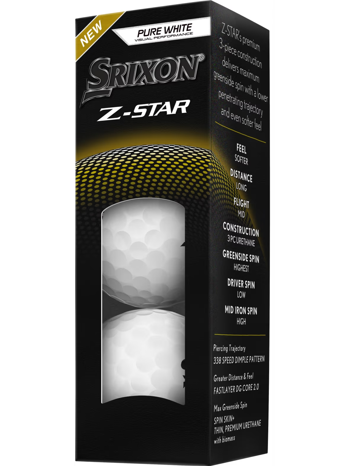Mingi de Golf Srixon Z-STAR · Pure White · 12 mingi