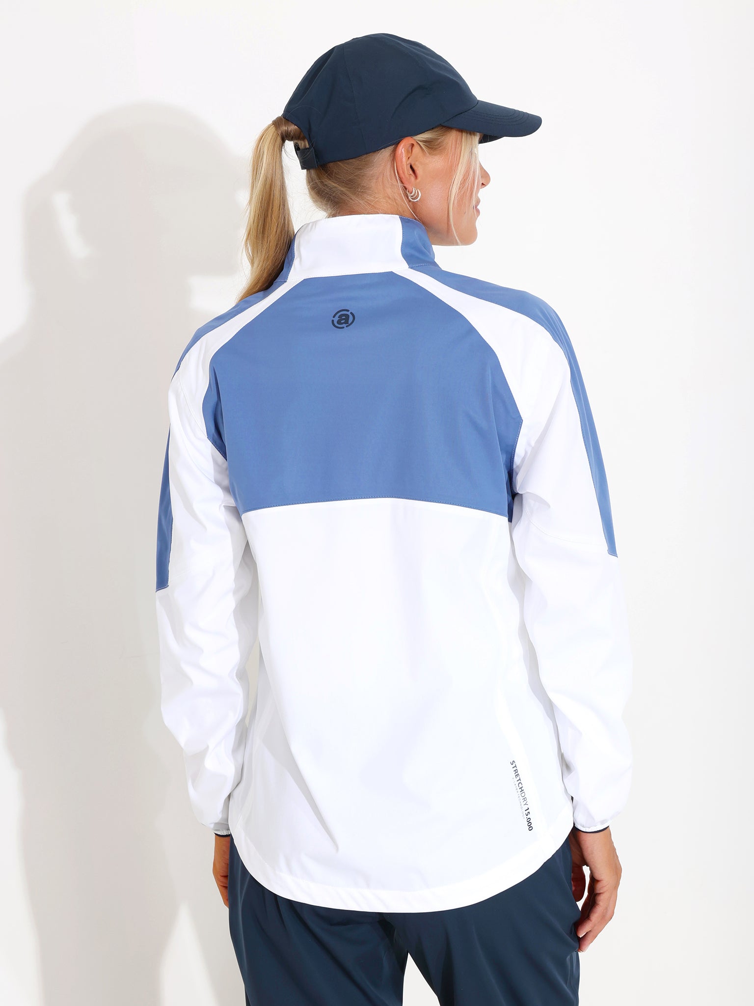 Geacă impermeabilă golf femei Abacus Bounce 2080 Horizon Blue – detaliu