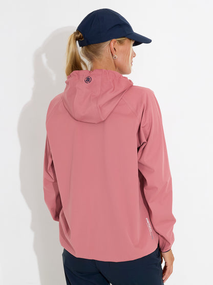 Hanorac impermeabil golf femei Abacus Bounce 2084 Dusty Rose – detaliu