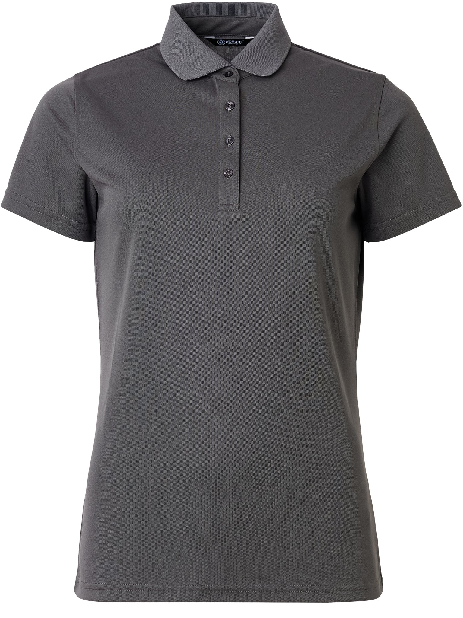 Tricou golf polo femei Abacus Cray DryCool 2724 Gri Închis – vedere față