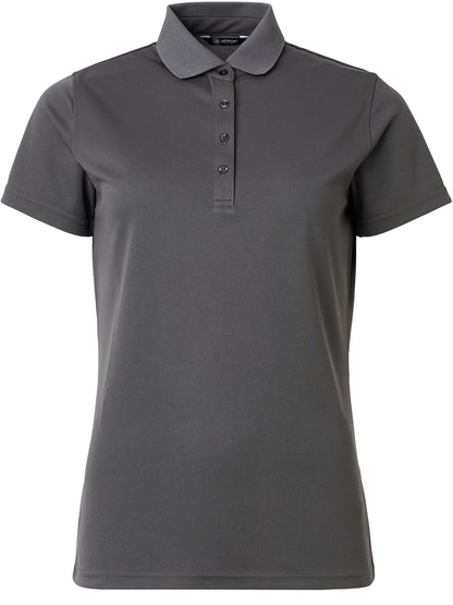 Tricou golf polo femei Abacus Cray DryCool 2724 Gri Închis – vedere față