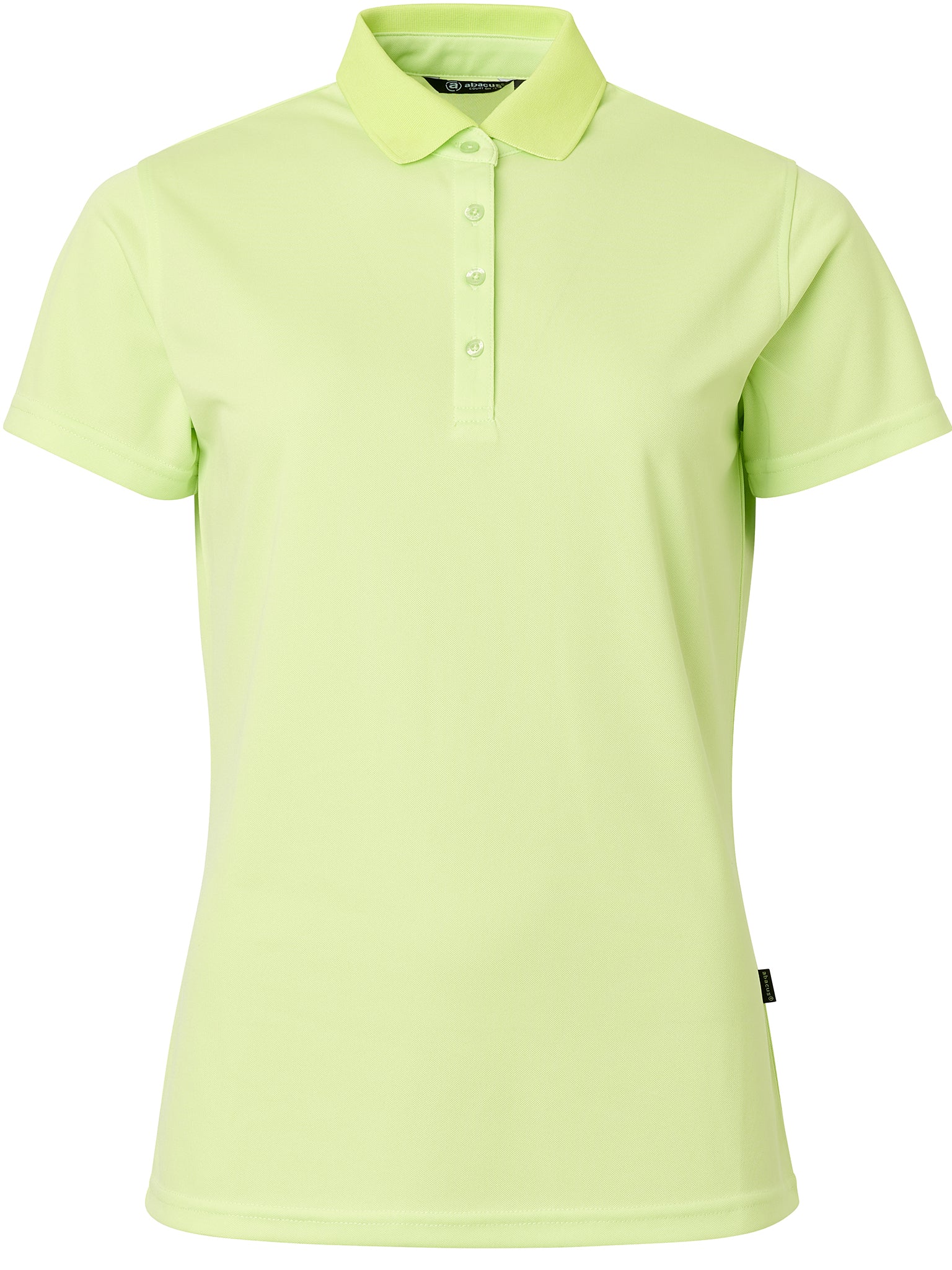 Tricou golf polo femei Abacus Cray DryCool 2724 Lime – vedere față