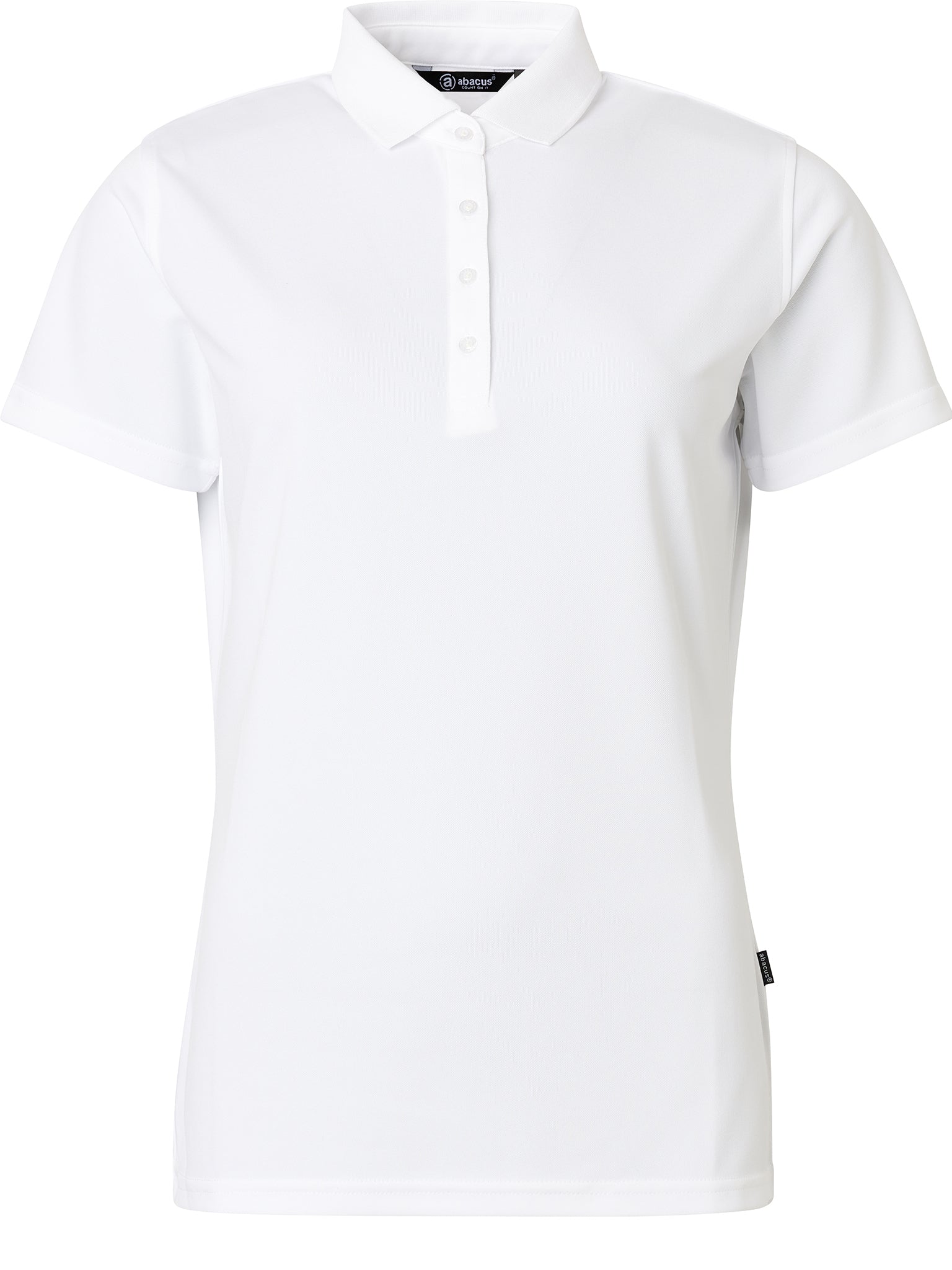 Tricou golf polo femei Abacus Cray DryCool 2724 Alb – vedere față
