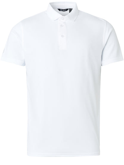 Tricou golf polo junior Abacus Cray DryCool 5164 Alb – vedere față