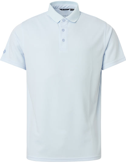 Tricou golf polo junior Abacus Cray DryCool 5164 Albastru Deschis – vedere față