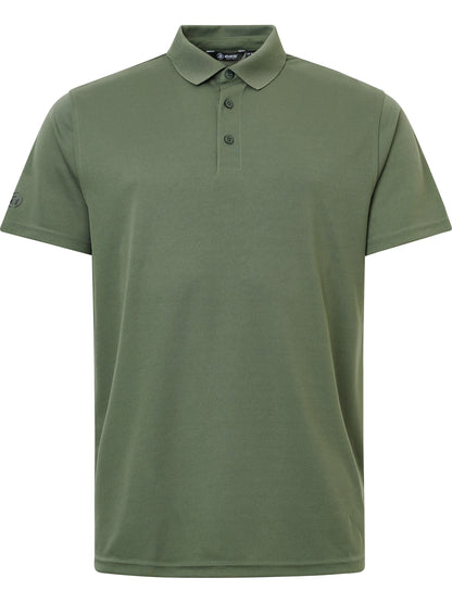 Tricou golf polo junior Abacus Cray DryCool 5164 Forest – vedere față