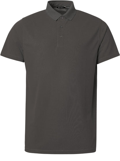 Tricou golf polo junior Abacus Cray DryCool 5164 Gri Închis – vedere față
