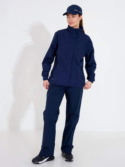 Geacă impermeabilă golf femei Abacus Links 2073 Navy – pe model