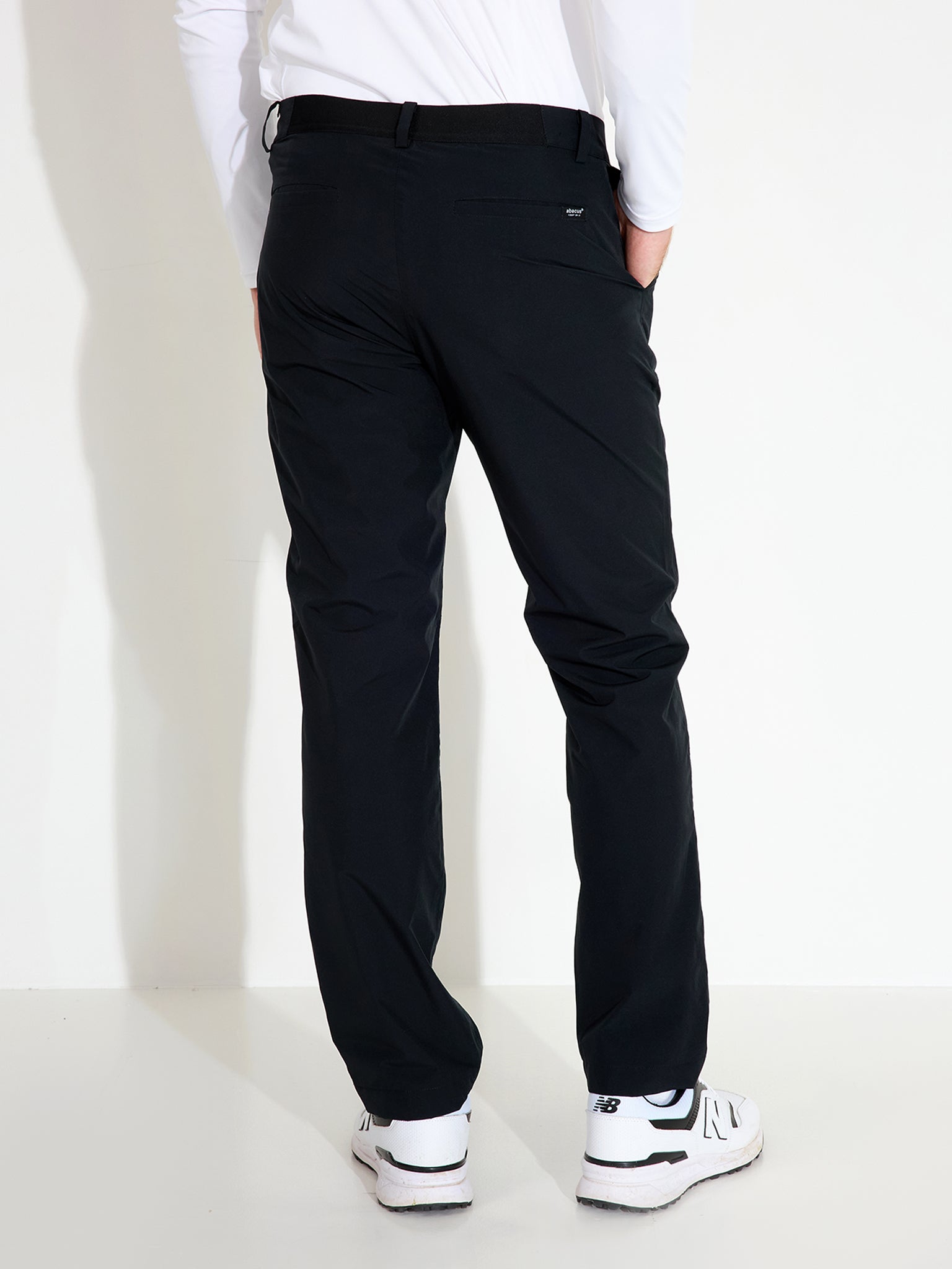 Pantaloni golf waterproof căptușiți bărbați Abacus Links 6074 Black – detaliu