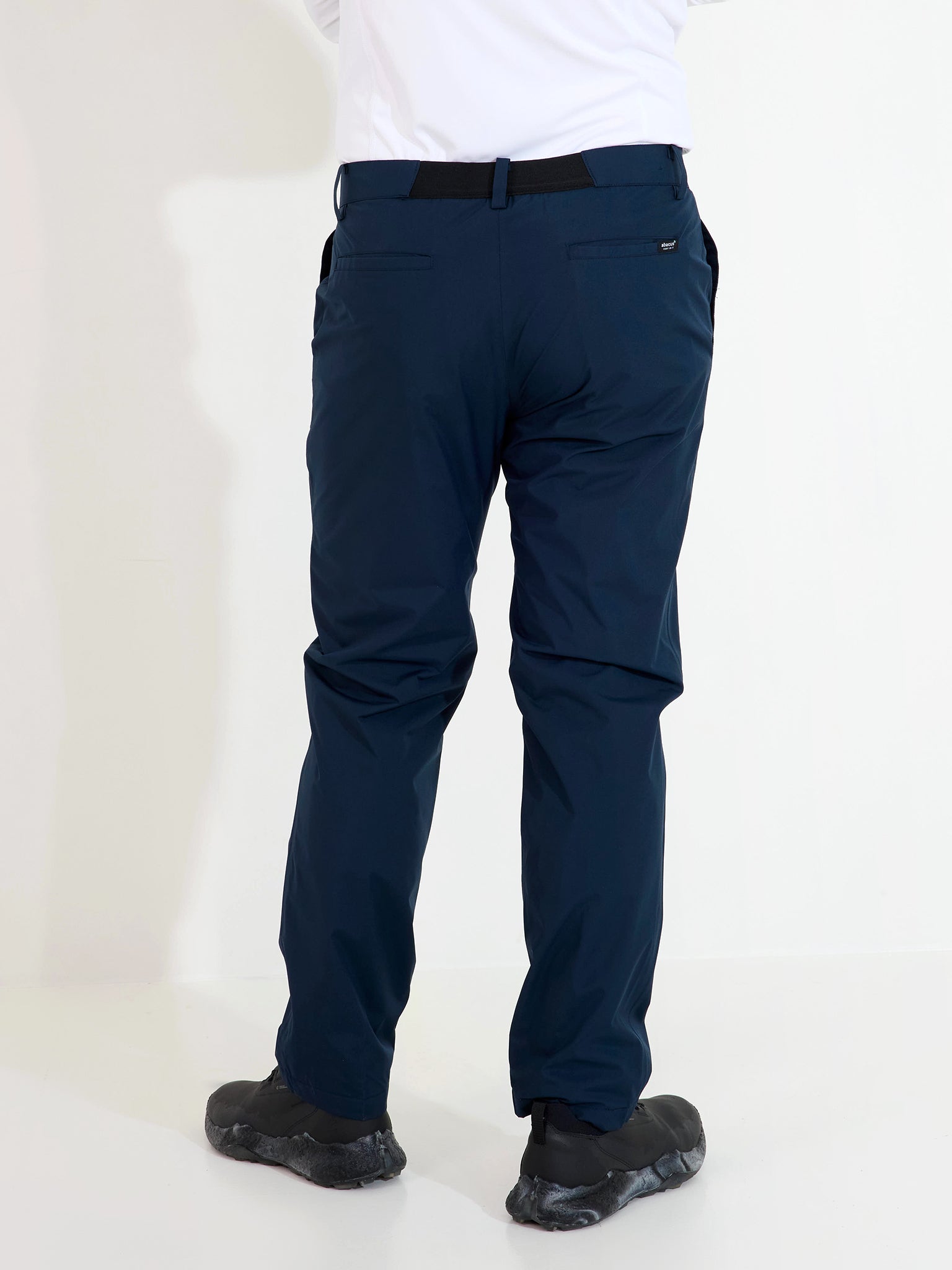 Pantaloni golf waterproof căptușiți bărbați Abacus Links 6074 Navy – pe model