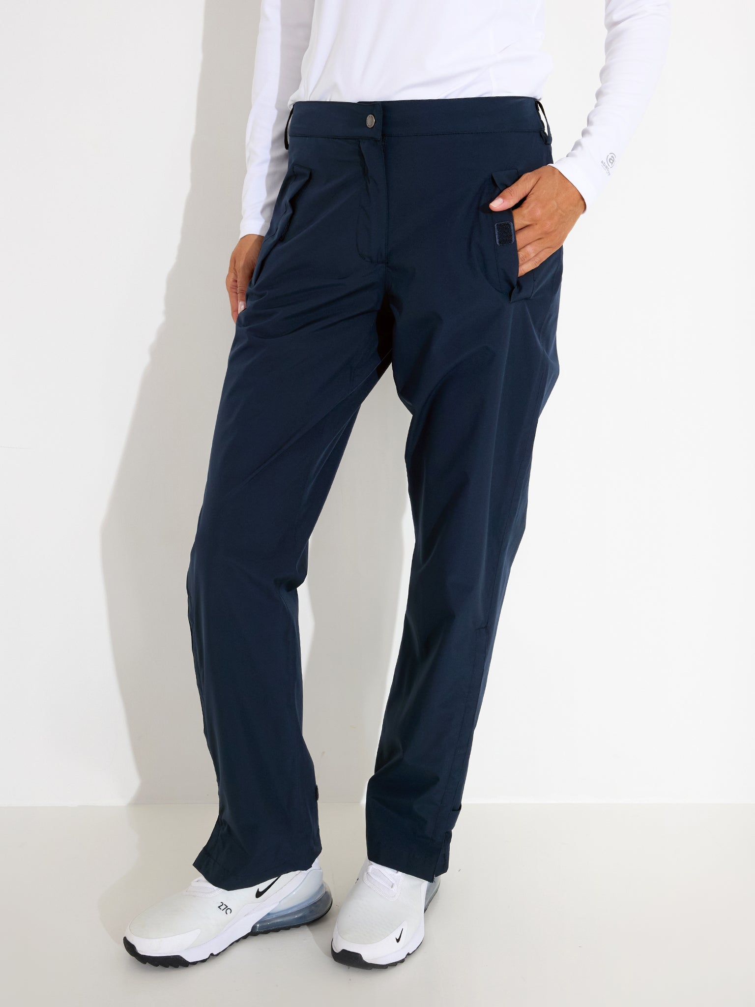 Suprapantaloni impermeabili golf femei Abacus Links 2078 Navy – pe model