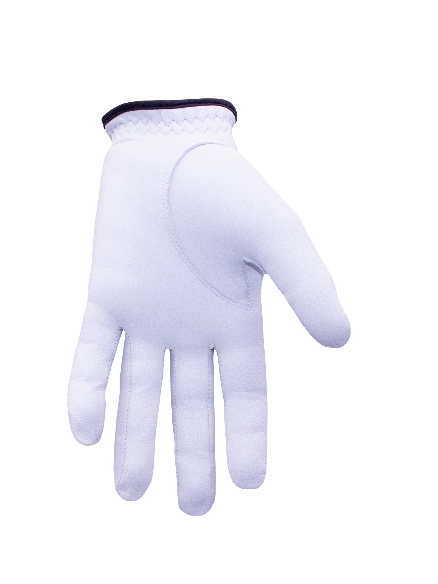 Mănușă golf bărbați Abacus Full Leather White — piele naturală durabilitate maximă